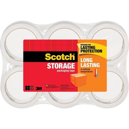 SCOTCH Moving/Storage Tape, Rolls, 1-7/8"x54.6 Yds., 6 Rolls/PK, CL 6PK MMM36506
